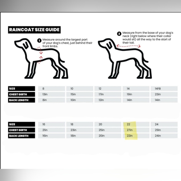 RIFRUF Stormhunter Rain Dog Coat Pink and White Sakura Dog Rain Jacket Size 22 - Picture 8 of 16